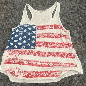 Patriotic American Flag Tank Top